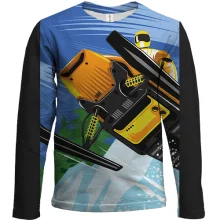 Детский 3D лонгслив Snowmobile bottom view