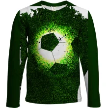 Детский 3D лонгслив Football Grass Head