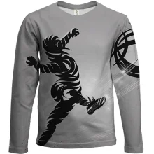 Дитячий 3D лонгслів Football player Graphic Art
