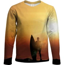 Дитячий 3D лонгслів Surfer with Board