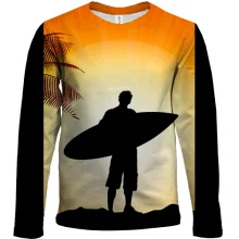 Детский 3D лонгслив Surfer with Board 2