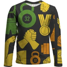 Детский 3D лонгслив Sport pattern