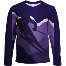 Детский 3D лонгслив Purpure Skier
