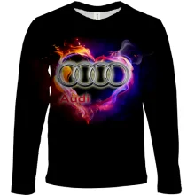 Детский 3D лонгслив I Love Audi