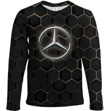 Дитячий 3D лонгслів Mercedes-Benz Logo