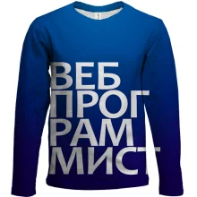 Детский 3D лонгслив ВЕБ ПРОГРАММИСТ