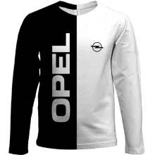 Детский 3D лонгслив Opel logo (Black and White)