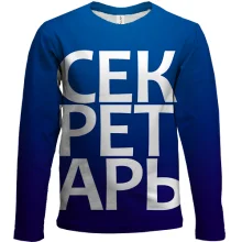 Детский 3D лонгслив СЕКРЕТАРЬ