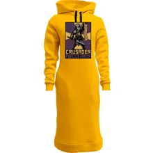 Худі сукня з постером Crusader