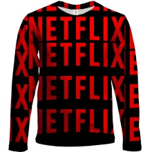 Дитячий 3D лонгслів Netflix pattern
