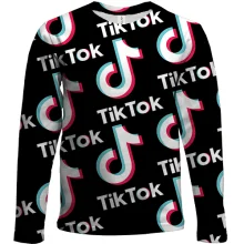 Дитячий 3D лонгслів Tik Tok pattern