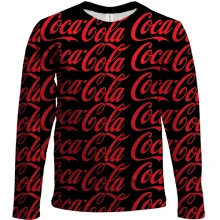 Детский 3D лонгслив Coca Cola pattern