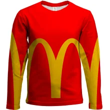 Детский 3D лонгслив Mc Donalds pattern
