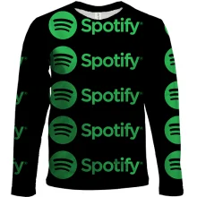Детский 3D лонгслив Spotify pattern