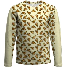 Дитячий 3D лонгслів Pizza pattern