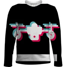 Детский 3D лонгслив Drone anaglyph