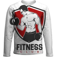 Детский 3D лонгслив Fitness Club.