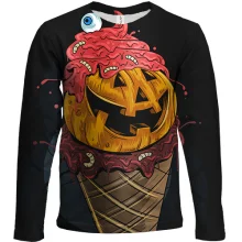 Детский 3D лонгслив Halloween ice cream