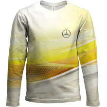 Детский 3D лонгслив Mercedes-Benz (абстракция)