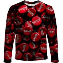 Детский 3D лонгслив крышки Coca Cola
