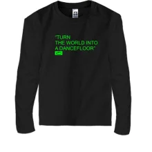 Детский лонгслив Turn the world into a dancefloor000