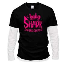Комбинированный лонгслив Baby Shark