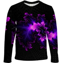 Детский 3D лонгслив Abstraction neon