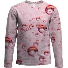 Детский 3D лонгслив Pink bubbles pattern