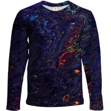 Детский 3D лонгслив Abstraction neon drops