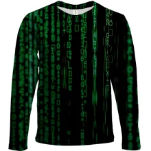 Детский 3D лонгслив Matrix pattern