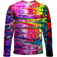 Дитячий 3D лонгслів Rainbow abstraction