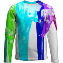 Дитячий 3D лонгслів Rainbow streaks