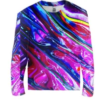Дитячий 3D лонгслів Rainbow abstraction 2