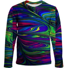Детский 3D лонгслив Rainbow abstraction 3