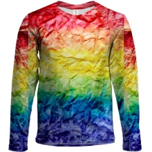 Дитячий 3D лонгслів Rainbow abstraction 4