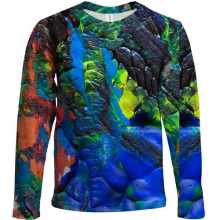 Дитячий 3D лонгслів Multicolor abstraction 2