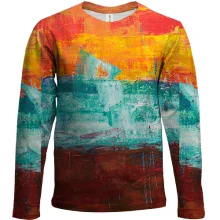 Дитячий 3D лонгслів Multicolor abstraction 6