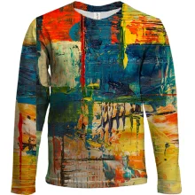 Дитячий 3D лонгслів Multicolor abstraction 7