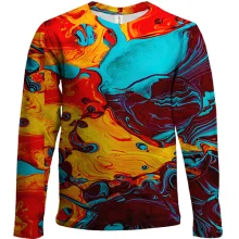 Дитячий 3D лонгслів Multicolor abstraction 12