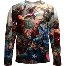 Детский 3D лонгслив Avengers