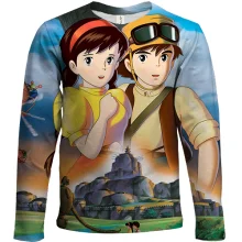 Детский 3D лонгслив Anime boy and girl