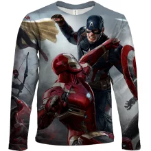 Детский 3D лонгслив The avengers attack