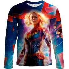 Детский 3D лонгслив Captain Marvel