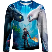 Детский 3D лонгслив How to Train Your Dragon: The Hidden World