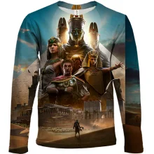 Дитячий 3D лонгслів Assassin's Creed Origins з героями