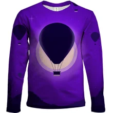 Дитячий 3D лонгслів Balloon purple