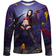 Детский 3D лонгслив Anime Warrior Girl