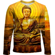 Дитячий 3D лонгслів Buddha god