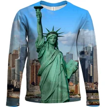 Детский 3D лонгслив The Statue of Liberty