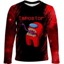 Детский 3D лонгслив Among us Impostor